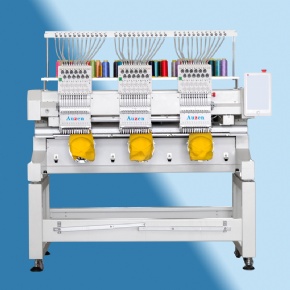 3 head Embroidery machines 12 15 needles industry cap embroidery machine Computerized for t-shirt