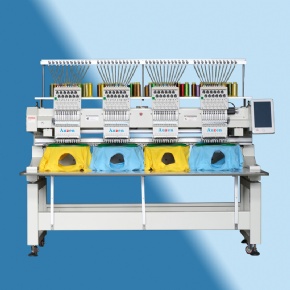 4 heads 12 needles embroidery machine computerized machine for cap t-shirt flat embroidery similar tajima multifunctional